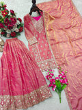 Pure Fendy Silk With Embroidery 5mm Sequence work salwar kameez