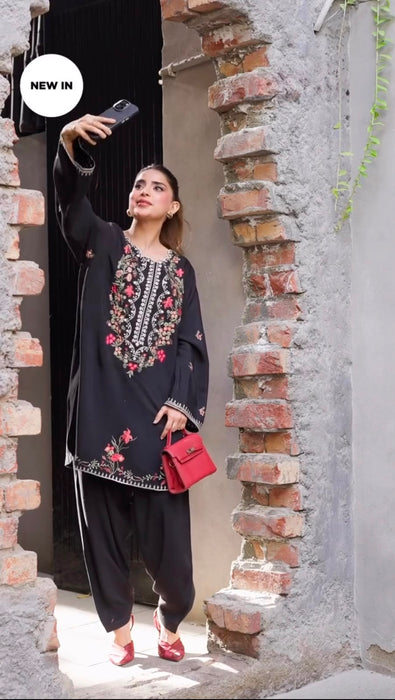 Rayon with Soft Micro Cotton Lining & Intricate heavy thread work Co-Ord Set