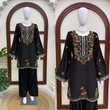 Rayon with Soft Micro Cotton Lining & Intricate heavy thread work Co-Ord Set