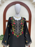 Rayon with Soft Micro Cotton Lining & Intricate heavy thread work Co-Ord Set