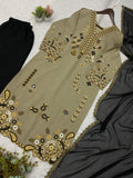 SUMMER SEASON WEAR BEAUTIFUL EMBROIDERED PAKISTANI PLAZZO SET
