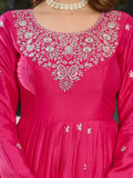 American Silk with Thread with Sequence work Beautiful Salwar Kameez