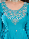 American Silk with Thread with Sequence work Beautiful Salwar Kameez
