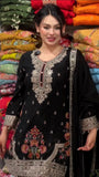 New Designer Party Wear Look Pure Heavy Star Georgette Top Plazzo & Dupatta Set