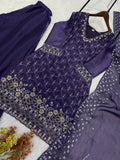 FENDY WITH BEADS WITH SEQUENCE EMBROIDERY & CUT WORK SALWAR KAMEEZ