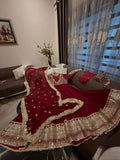 Exclusive Trending Designer Gown with Heavy sequence embroidery work Dupatta