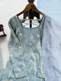 Fandy silk with Soft Micro Cotton Fabric Lining & Sequence Work Salwar Kameez