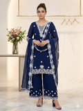 BEAUTIFUL SEQUENCE EMBROIDERED TOP PLAZZO WITH DUPATTA