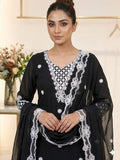 BEAUTIFUL SEQUENCE EMBROIDERED TOP PLAZZO WITH DUPATTA
