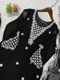 BEAUTIFUL SEQUENCE EMBROIDERED TOP PLAZZO WITH DUPATTA