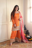 Chinon with Soft Micro Inner & thread With Intricate Sequence work Salwar Kameez