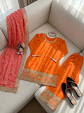 Chinon with Soft Micro Inner & thread With Intricate Sequence work Salwar Kameez