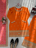 Chinon with Soft Micro Inner & thread With Intricate Sequence work Salwar Kameez