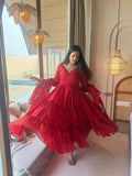 New Designer Heavy Brocade fabric Anarkali Suit In New Fancy Style