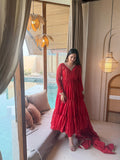 New Designer Heavy Brocade fabric Anarkali Suit In New Fancy Style