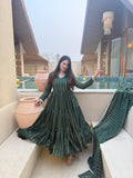 New Designer Heavy Brocade fabric Anarkali Suit In New Fancy Style