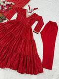 New Designer Heavy Brocade fabric Anarkali Suit In New Fancy Style