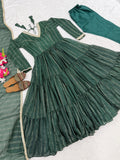New Designer Heavy Brocade fabric Anarkali Suit In New Fancy Style