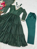 New Designer Heavy Brocade fabric Anarkali Suit In New Fancy Style