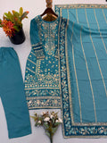Fully Stitched & Ready to Wear Fox Georgette with Heavy Embroidery Sequence Work Salwar Kameez