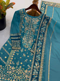 Fully Stitched & Ready to Wear Fox Georgette with Heavy Embroidery Sequence Work Salwar Kameez
