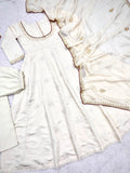 Pure Roman Cotton With Full Sleeve with Embroidery Thread And Sequins Work With GPO Lace Border Salwar Kameez