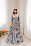 New Trending stylish Lehenga Choli set With Embroidery Work detailing