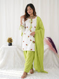 Heavy Pure Cameric Cotton Fully fancy Sleeves Beautiful Salwar Kameez