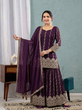 Heavy Crunchy Silk Material With 3mm Sequence Embroidery Work Salwar Kameez