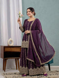 Heavy Crunchy Silk Material With 3mm Sequence Embroidery Work Salwar Kameez