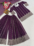 Heavy Crunchy Silk Material With 3mm Sequence Embroidery Work Salwar Kameez