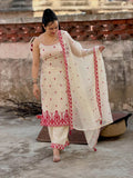 Maska Cotton Silk Fancy Border With Multi Needle Sequence & Embroidery Work Salwar Kameez