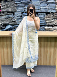 Maska Cotton Silk Fancy Border With Multi Needle Sequence & Embroidery Work Salwar Kameez