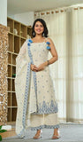 Maska Cotton Silk Fancy Border With Multi Needle Sequence & Embroidery Work Salwar Kameez