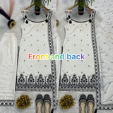 Maska Cotton Silk Fancy Border With Multi Needle Sequence & Embroidery Work Salwar Kameez