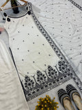 Maska Cotton Silk Fancy Border With Multi Needle Sequence & Embroidery Work Salwar Kameez