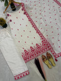 Maska Cotton Silk Fancy Border With Multi Needle Sequence & Embroidery Work Salwar Kameez