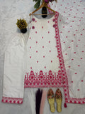 Maska Cotton Silk Fancy Border With Multi Needle Sequence & Embroidery Work Salwar Kameez