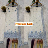 Maska Cotton Silk Fancy Border With Multi Needle Sequence & Embroidery Work Salwar Kameez
