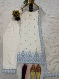 Maska Cotton Silk Fancy Border With Multi Needle Sequence & Embroidery Work Salwar Kameez