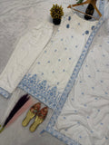 Maska Cotton Silk Fancy Border With Multi Needle Sequence & Embroidery Work Salwar Kameez