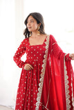 Heavy Chinon Silk With 3mm Sequence and Zari Embroidery Work Salwar Kameez