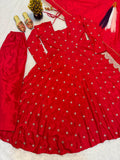 Heavy Chinon Silk With 3mm Sequence and Zari Embroidery Work Salwar Kameez