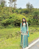 NEW READY TO WEAR FANCY DESIGN EMBROIDERY TOP PALAZZO WITH DUPATTA