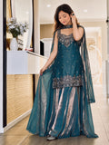 Pure Frendy Silk With Unstitched Sleeve Fabric Beautiful Salwar Kameez
