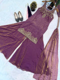 Pure Frendy Silk With Unstitched Sleeve Fabric Beautiful Salwar Kameez