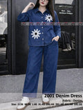 Beautiful Co Ord set BIGGER sizes Fabric Denim