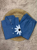 Beautiful Co Ord set BIGGER sizes Fabric Denim