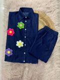 Beautiful Co Ord set BIGGER sizes Fabric Denim