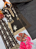 New Designer Party Wear Look Pure Heavy Star Georgette Top Plazzo & Dupatta Set
